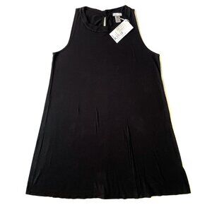Kika mini dress, new NWT, black, A-Line, relaxed fit, size 6. Sleeveless